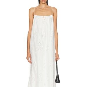Matteau White Eyelet Maxi Dress